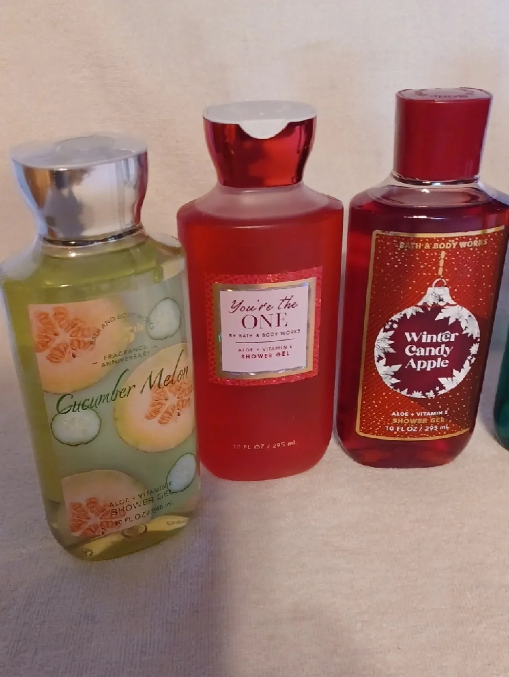 Bath & Body Works Green, Red, Teal & Clear Shower Gel Set